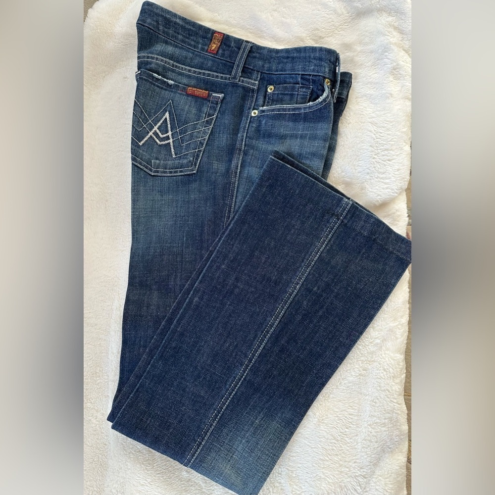 7 For All Mankind Style 055U Dark Blue Denim Jeans
